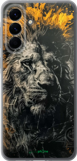 Силіконовий чехол Лев у золотих фарбах для Samsung Galaxy A56 - 6155u-3882 изображение 