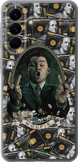 Силиконовый чехол Волк с валл стрит для Samsung Galaxy A56 - 6287u-3882 изображение 