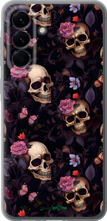 Силиконовый чехол Черепа и розы для Samsung Galaxy A56 - 6316u-3882 изображение 