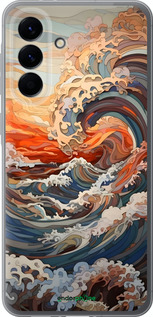 Силиконовый чехол Арт волны для Samsung Galaxy A56 - 6324u-3882 изображение 