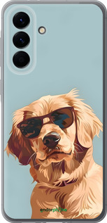 Силиконовый чехол Пес в очках для Samsung Galaxy A56 - 6381u-3882 изображение 