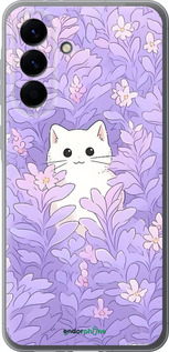 Силиконовый чехол Котик в цветах для Samsung Galaxy A56 - 6390u-3882 изображение 