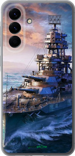 Силиконовый чехол Военный корабль, world of tanks, wargaming для Samsung Galaxy A56 - 6461u-3882 изображение 