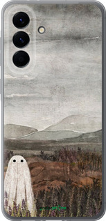 Силиконовый чехол Одинокий призрак на фоне гор для Samsung Galaxy A56 - 6486u-3882 изображение 