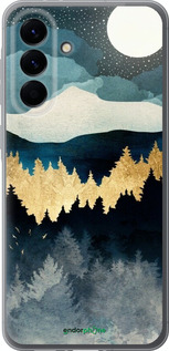 Силиконовый чехол Ночной пейзаж с лесом и горами для Samsung Galaxy A56 - 6493u-3882 изображение 