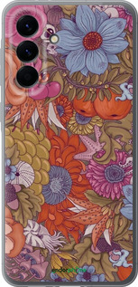 Силиконовый чехол Абстрактные цветы для Samsung Galaxy A56 - 6526u-3882 изображение 