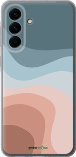 Силиконовый чехол С синими и розовыми волнами в стиле ретро для Samsung Galaxy A56 - 6532u-3882 изображение 