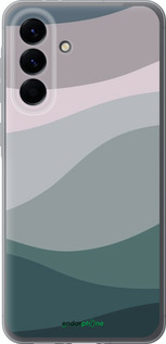 Силиконовый чехол С фиолетовым и бирюзовым ретро-стилем и волнами для Samsung Galaxy A56 - 6533u-3882 изображение 