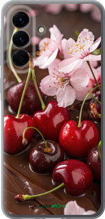 Силиконовый чехол Вишня в шоколаде для Samsung Galaxy A56 - 6698u-3882 изображение 