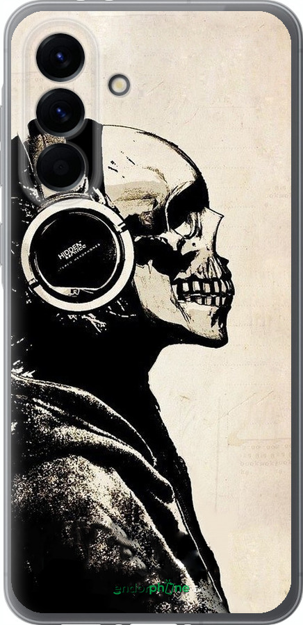 Силиконовый чехол Скелет-меломан v2 для Samsung Galaxy A56 - 1200u-3882 изображение 