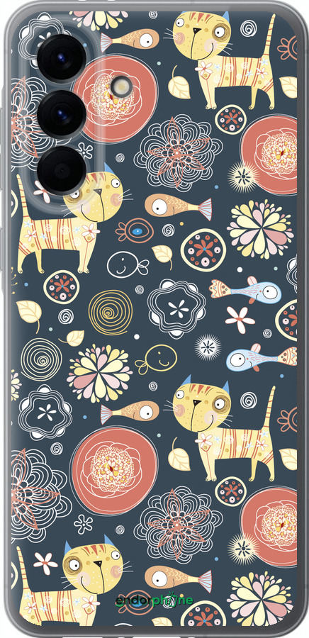 Силиконовый чехол Котята v4 для Samsung Galaxy A56 - 1224u-3882 изображение 