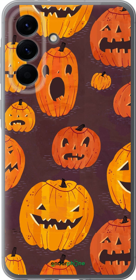 Силіконовий чехол Гарбузи на Хелловін для Samsung Galaxy A56 - 233u-3882 изображение 
