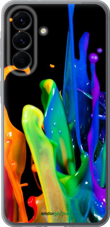Силиконовый чехол брызги краски для Samsung Galaxy A56 - 3957u-3882 изображение 