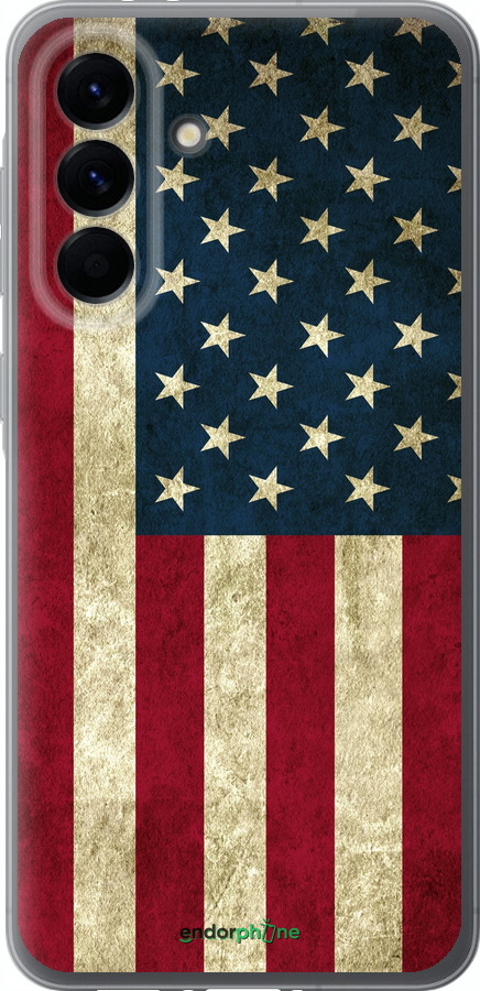 Силиконовый чехол Флаг США для Samsung Galaxy A56 - 395u-3882 изображение 