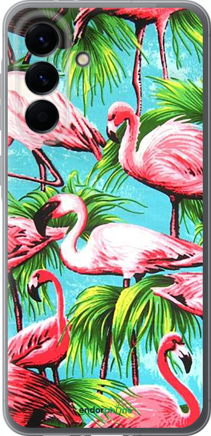 Силиконовый чехол Tropical background для Samsung Galaxy A56 - 4016u-3882 изображение 