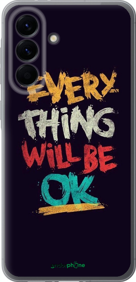 Силіконовий чехол Все буде добре для Samsung Galaxy A56 - 4068u-3882 изображение 