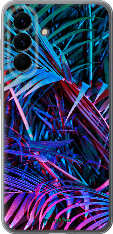 Силиконовый чехол Папоротник под ультрафиолетом для Samsung Galaxy A56 - 4069u-3882 изображение 