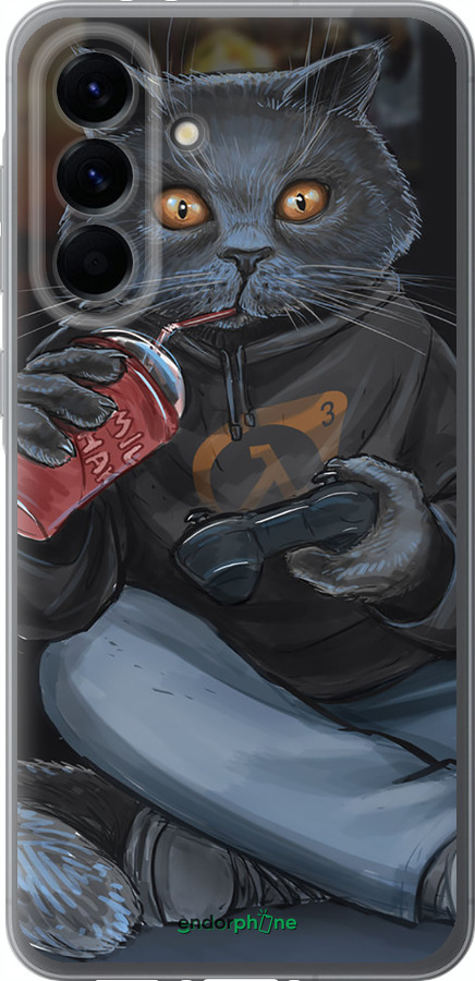 Силиконовый чехол gamer cat для Samsung Galaxy A56 - 4140u-3882 изображение 