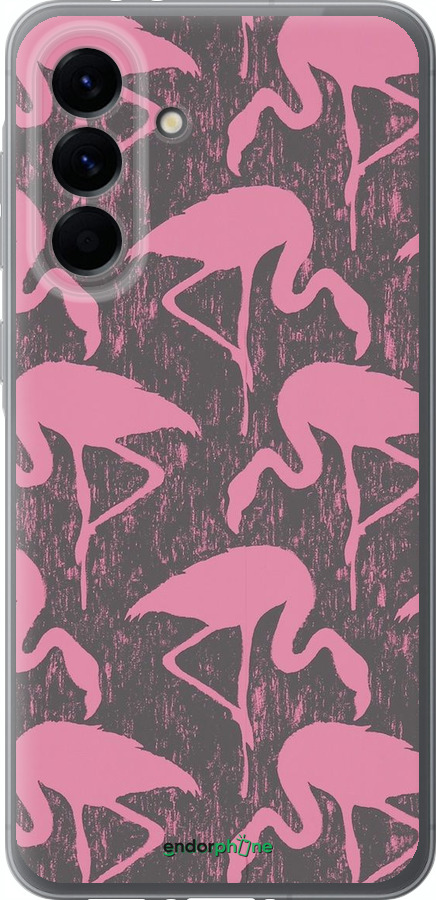 Силиконовый чехол Vintage-Flamingos для Samsung Galaxy A56 - 4171u-3882 изображение 