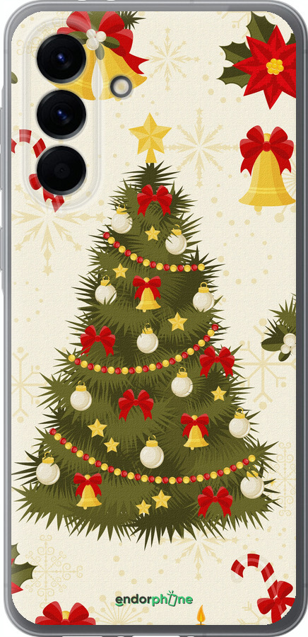 Силиконовый чехол Новогодняя елка для Samsung Galaxy A56 - 4198u-3882 изображение 