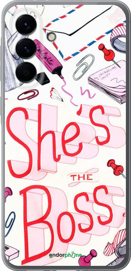 Силиконовый чехол she's the  boss для Samsung Galaxy A56 - 4254u-3882 изображение 