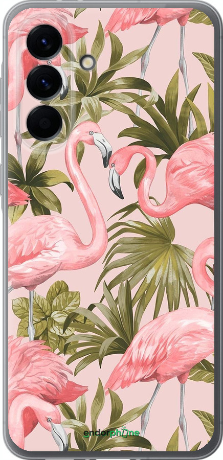 Силиконовый чехол фламинго 2 для Samsung Galaxy A56 - 4360u-3882 изображение 