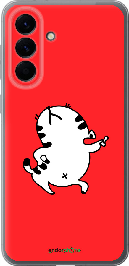 Силиконовый чехол Котик для Samsung Galaxy A56 - 4577u-3882 изображение 