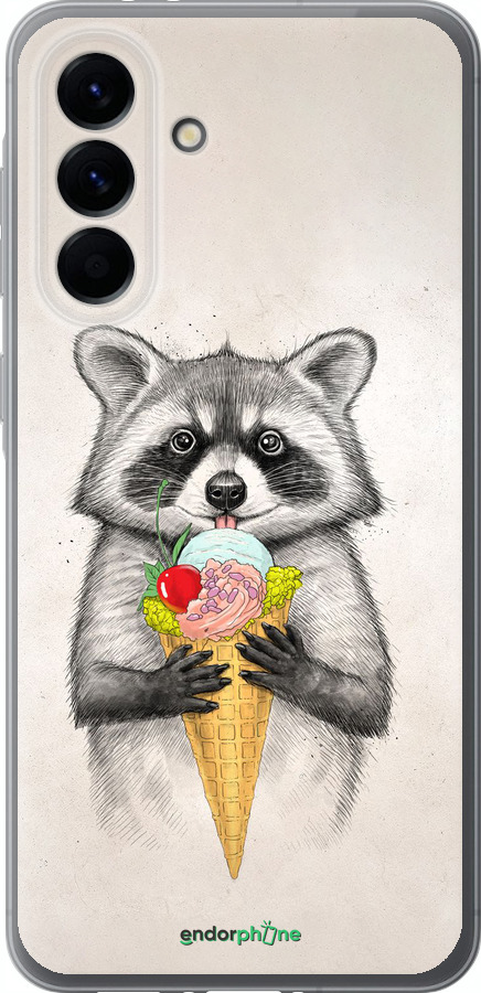 Силіконовий чехол Єнотик з морозивом для Samsung Galaxy A56 - 4602u-3882 изображение 