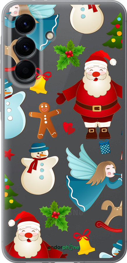 Силиконовый чехол Новогодний 1 для Samsung Galaxy A56 - 4614u-3882 изображение 