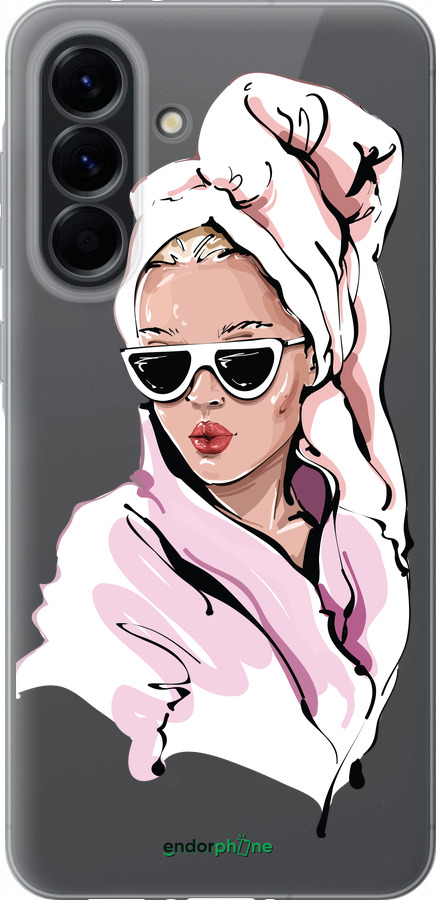 Силиконовый чехол Девушка в очках 2 для Samsung Galaxy A56 - 4714u-3882 изображение 