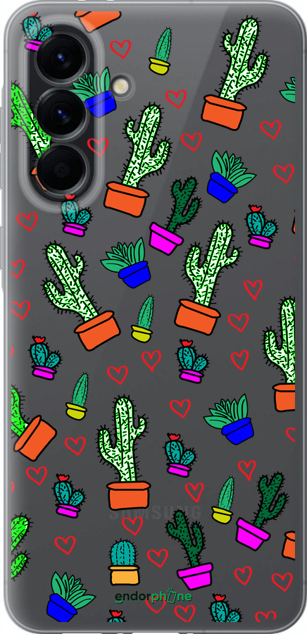 Силиконовый чехол Кактусы 4 для Samsung Galaxy A56 - 4856u-3882 изображение 