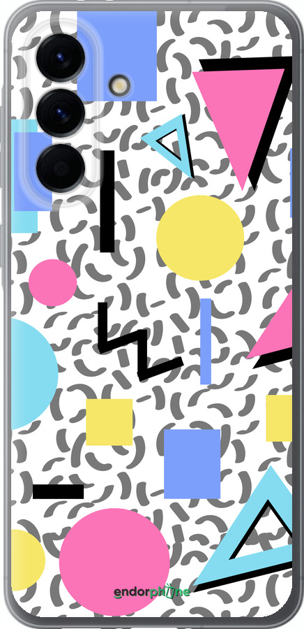 Силиконовый чехол Color shapes для Samsung Galaxy A56 - 4893u-3882 изображение 