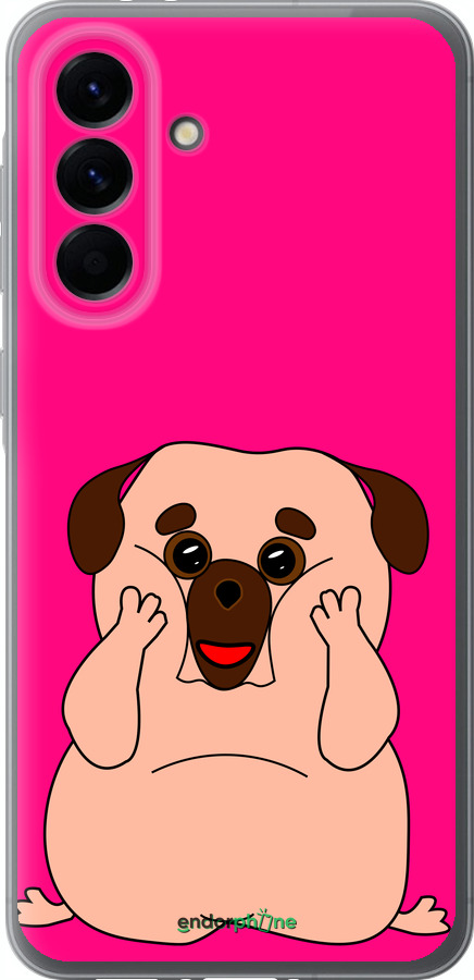 Силиконовый чехол Весёлый мопс для Samsung Galaxy A56 - 4908u-3882 изображение 