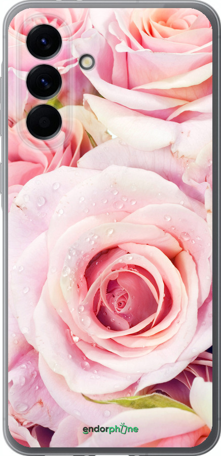 Силиконовый чехол Розы для Samsung Galaxy A56 - 525u-3882 изображение 
