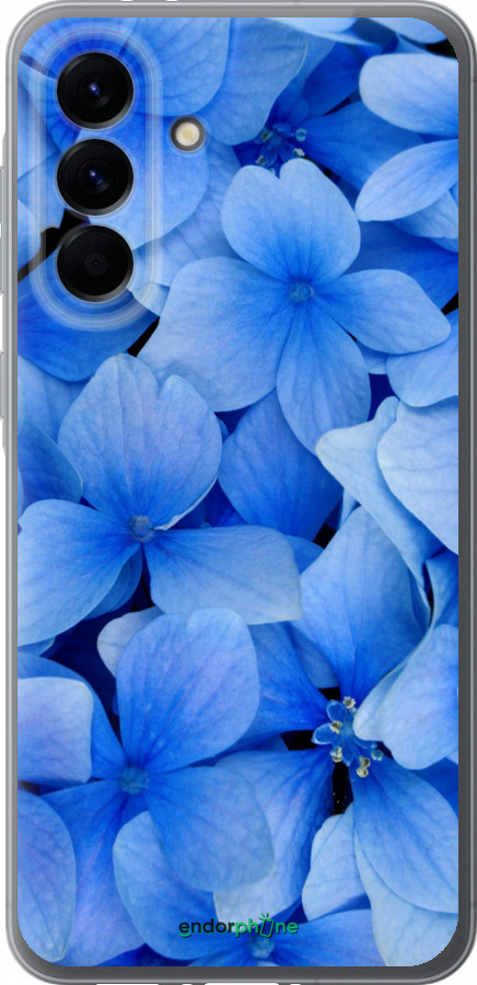Силиконовый чехол Синие цветы для Samsung Galaxy A56 - 526u-3882 изображение 