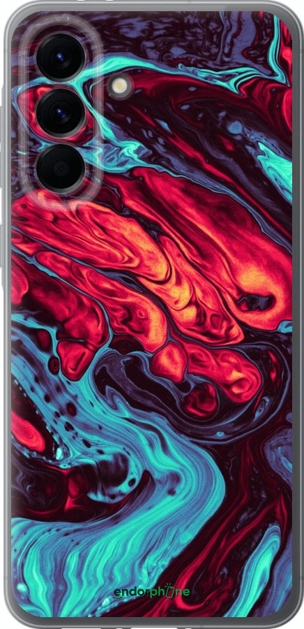 Силіконовий чехол Синя червона абстакція для Samsung Galaxy A56 - 5339u-3882 изображение 