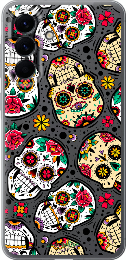 Силиконовый чехол Черепа для Samsung Galaxy A56 - 5471u-3882 изображение 