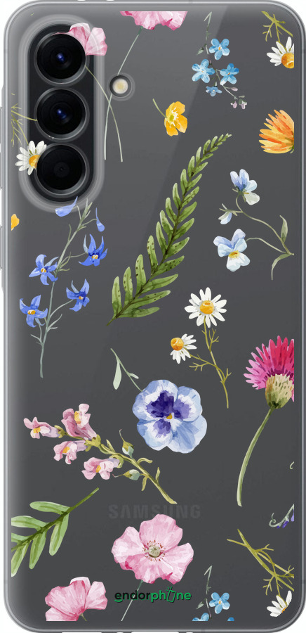 Силиконовый чехол Цветочный фон v2 для Samsung Galaxy A56 - 5472u-3882 изображение 