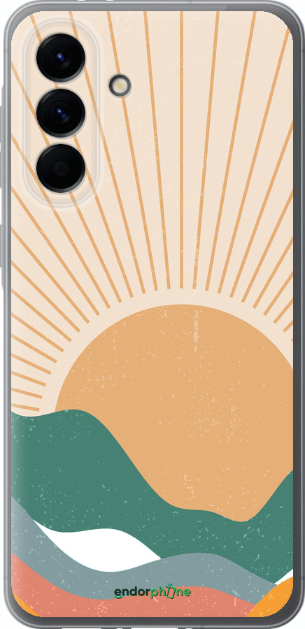 Силиконовый чехол Горы и солнце v2 для Samsung Galaxy A56 - 5488u-3882 изображение 
