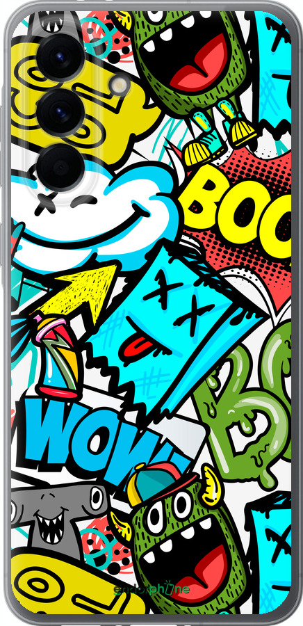 Силіконовий чехол Стікери v4 для Samsung Galaxy A56 - 5508u-3882 изображение 