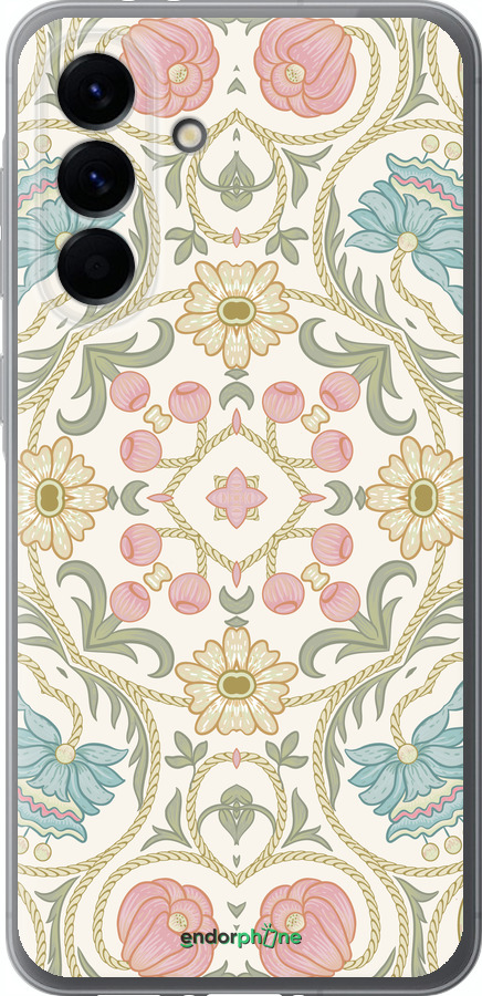 Силиконовый чехол Цветочный орнамент v2 для Samsung Galaxy A56 - 5513u-3882 изображение 