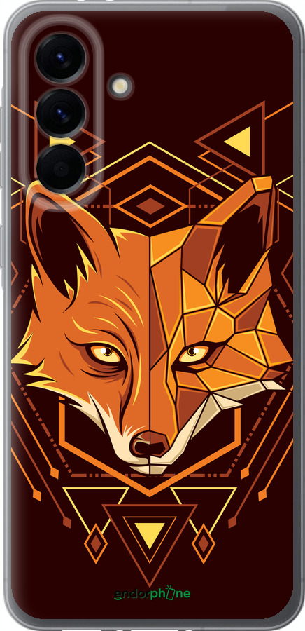 Силіконовий чехол Лисиця геометрія для Samsung Galaxy A56 - 5607u-3882 изображение 