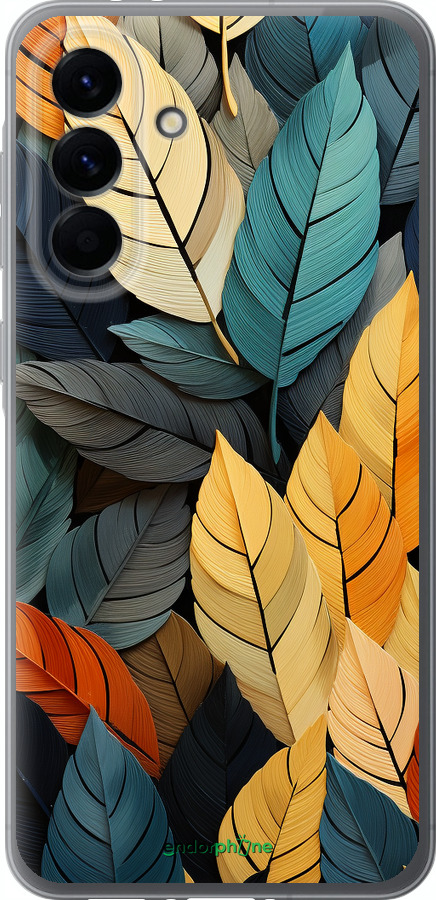 Силиконовый чехол Кольорове листя для Samsung Galaxy A56 - 5644u-3882 изображение 