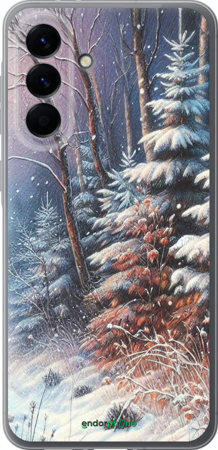 Силіконовий чехол Зимовий пейзаж для Samsung Galaxy A56 - 5814u-3882 изображение 