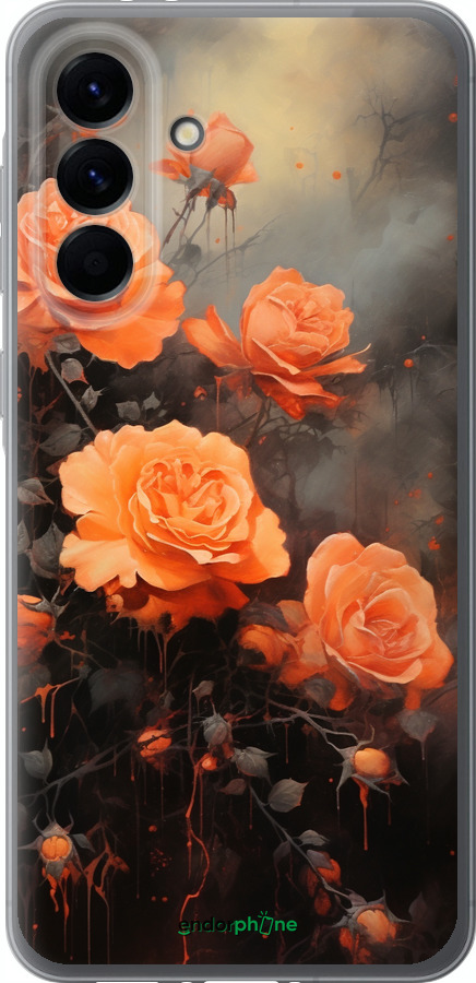 Силіконовий чехол Оранжеві троянди для Samsung Galaxy A56 - 5944u-3882 изображение 