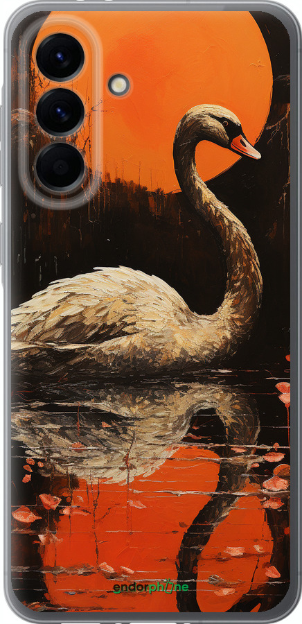 Силіконовий чехол Лебідь для Samsung Galaxy A56 - 5964u-3882 изображение 