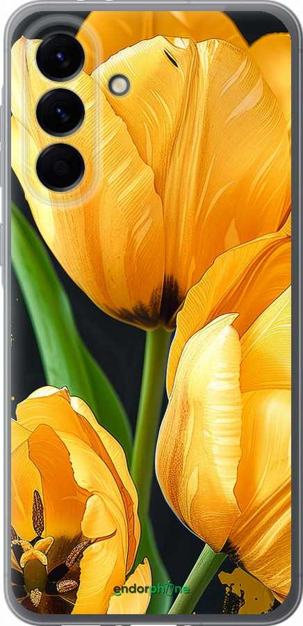 Силиконовый чехол Желтые тюльпаны для Samsung Galaxy A56 - 5991u-3882 изображение 