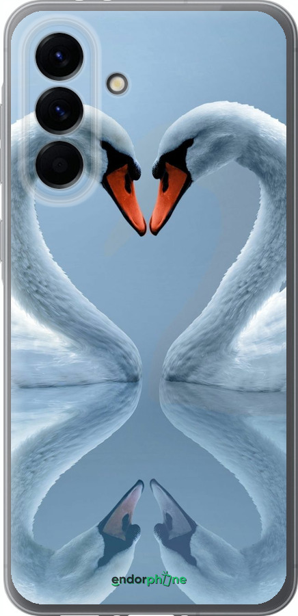 Силиконовый чехол Лебеди для Samsung Galaxy A56 - 6007u-3882 изображение 