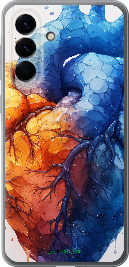 Силиконовый чехол Арт-сердце для Samsung Galaxy A56 - 6034u-3882 изображение 