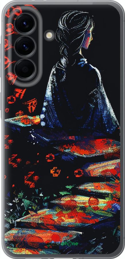 Силиконовый чехол Мечтательная девушка для Samsung Galaxy A56 - 6042u-3882 изображение 